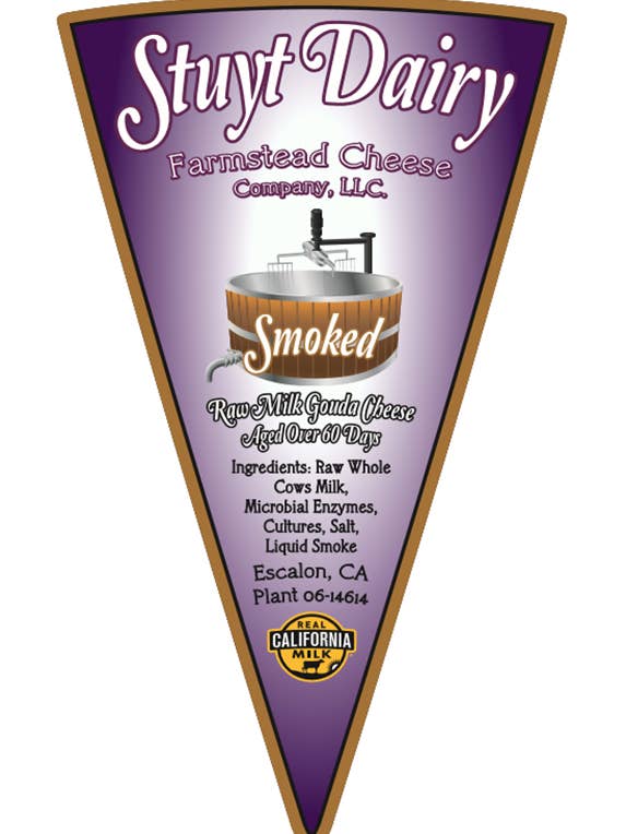Smoked for wholesale by Stuyt Dairy Cheese