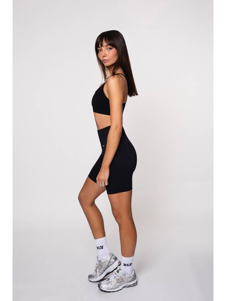 Black Bliss Biker Push-Up en Negro for wholesale on Faire4