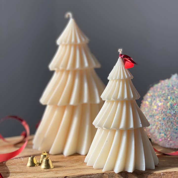 Scent Stories - Vendita all'ingrosso Candele regalo - Merry Christmas Tree - Candela alla miscela di soia - Candela festiva