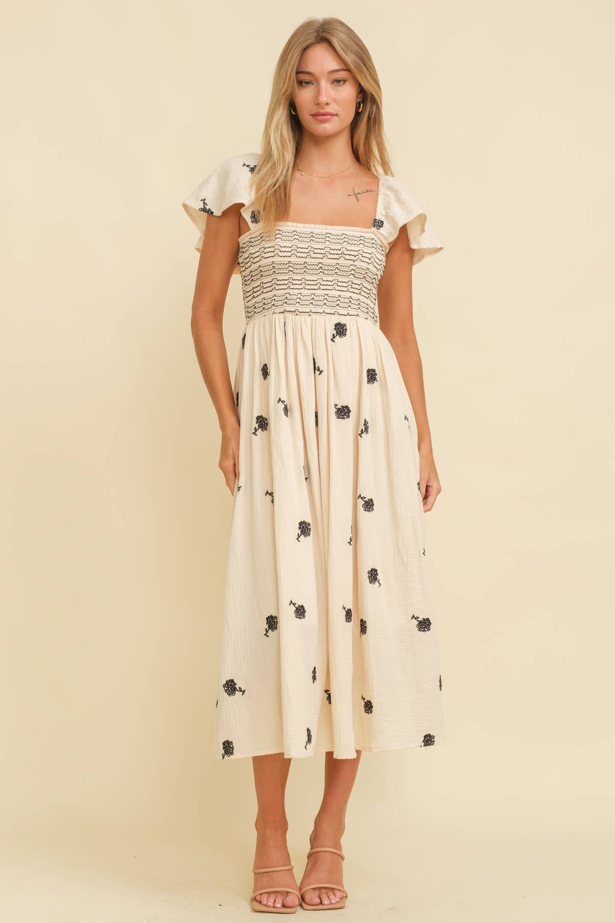 Cloud Ten - Venta al por mayor Vestido - Mujer - CD13371 - VESTIDO EMBO FLORAL