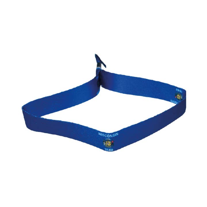 Pulsera Tejida – Bandera Estatal de Wisconsin – EE. UU. – P1935 para venta al por mayor de Worldwide Souvenirs