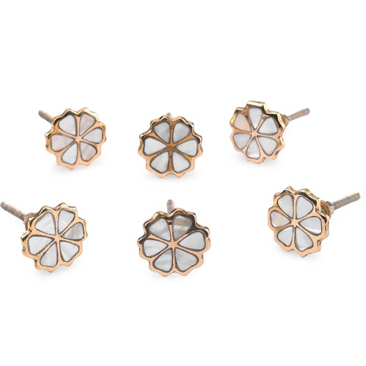 Perilla Home - Wholesale Knob/pull - Set of 6 Eva Mother Of Pearl knob6