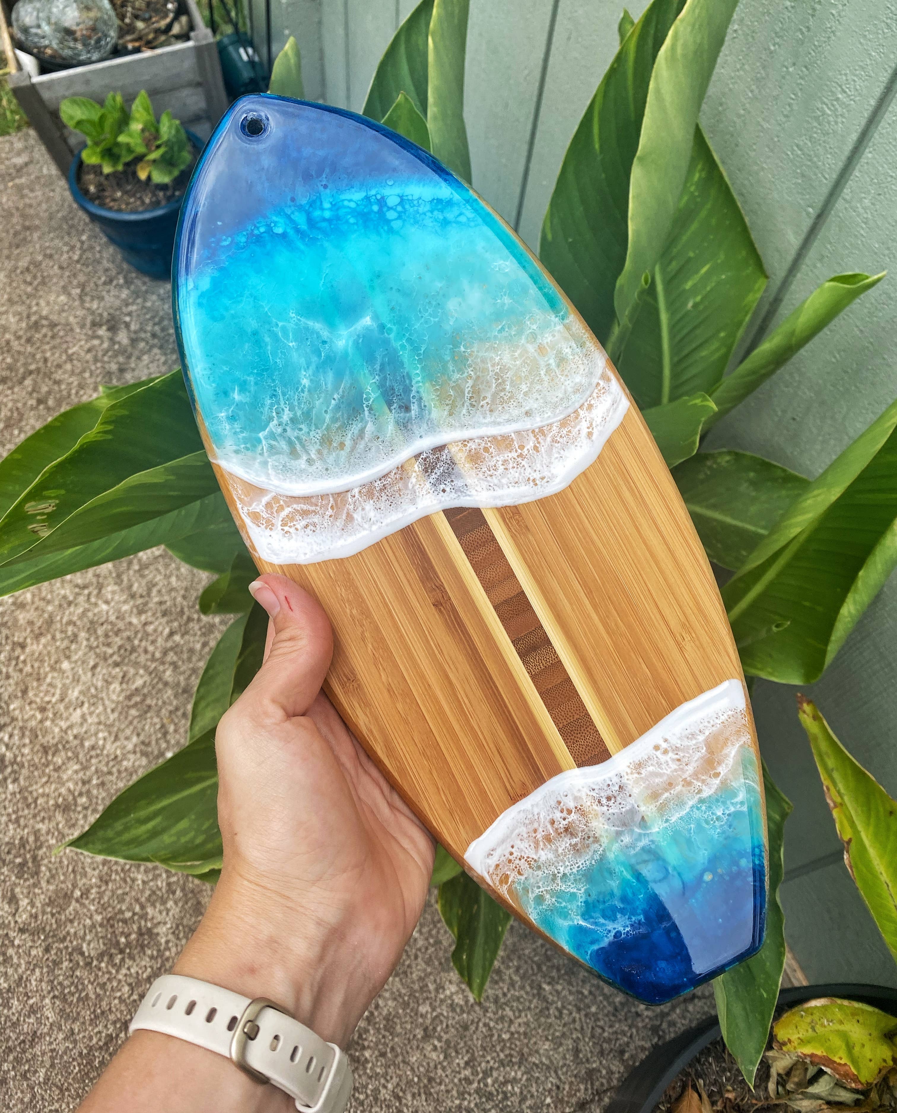 TBM Creations LLC - Wholesale Cutting Board - NEW| Surfboard | Resin Surfboard Maui made | Charcuterie11