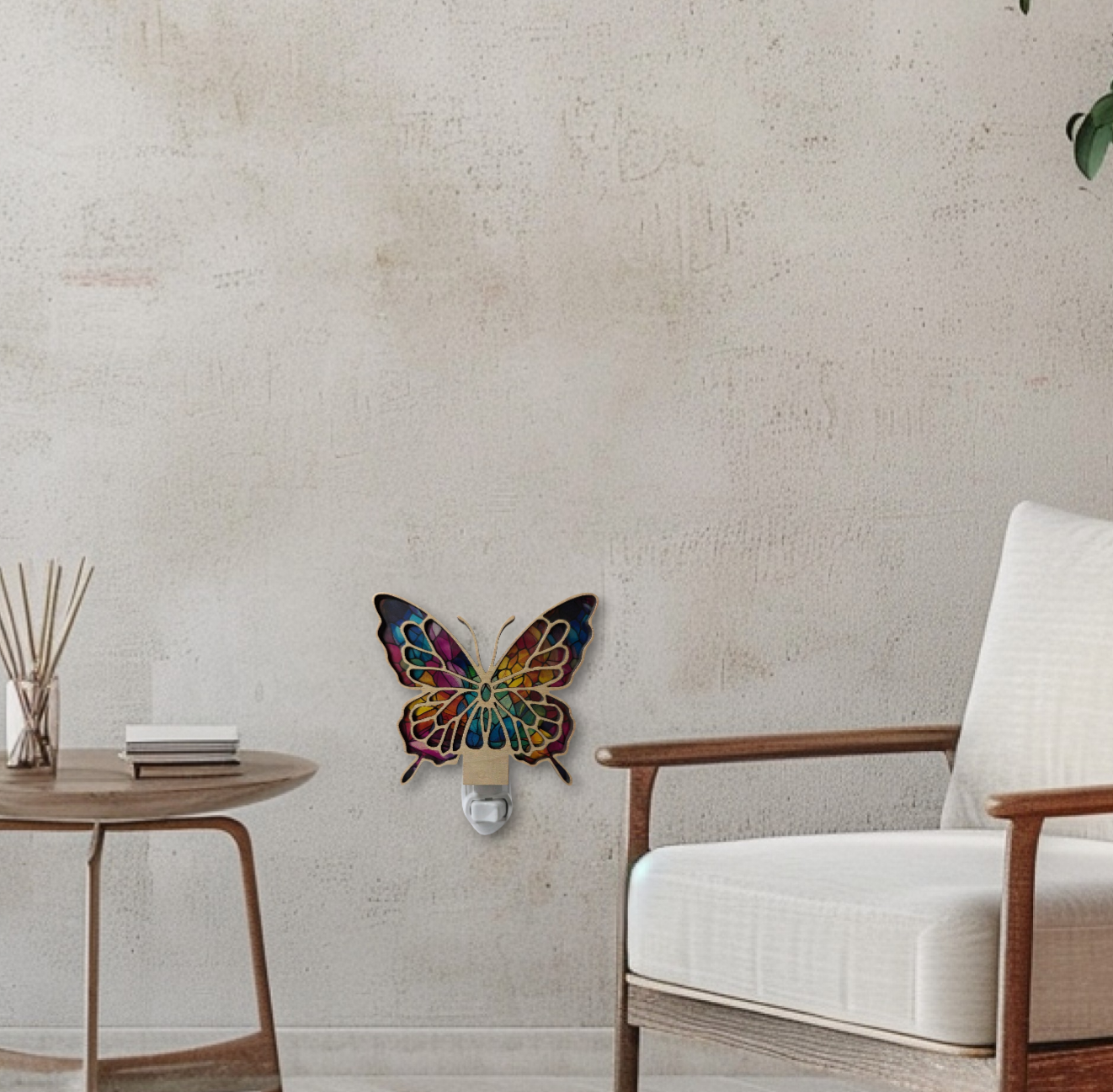 Gulf Coast Custom - Wholesale Night Light - Butterfly Wood LED Night Light - Tropical Butterflies Light4