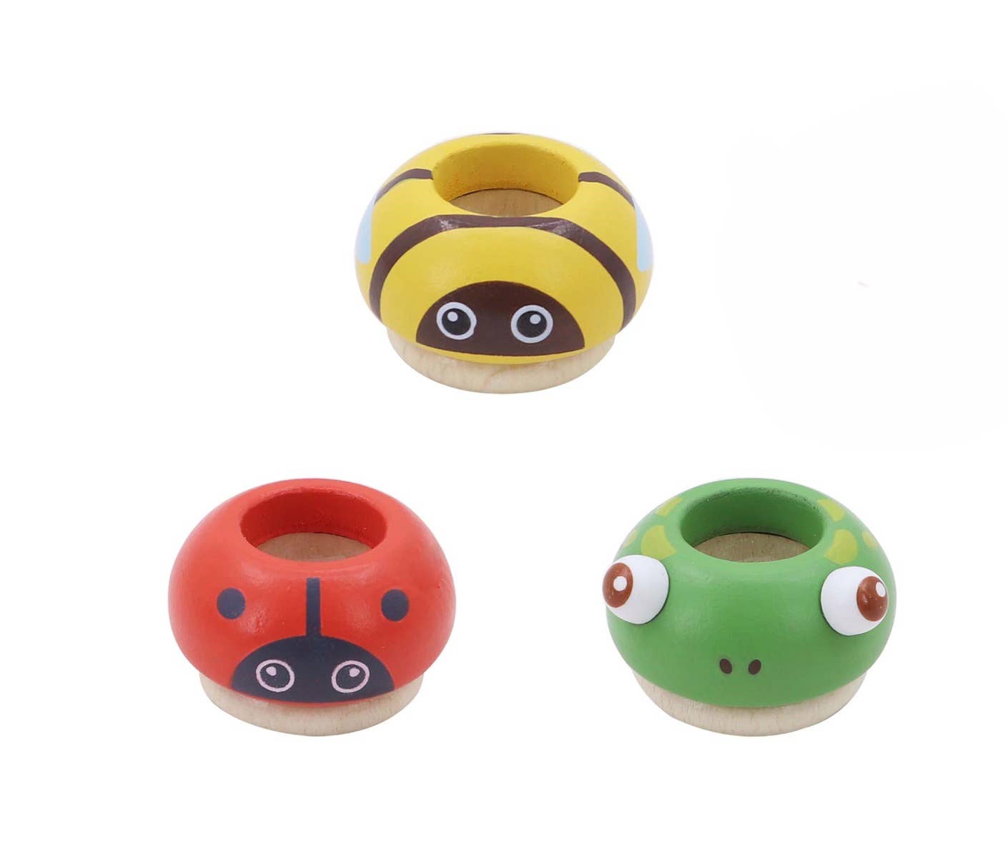 ToysLink - Wholesale Wood toy – Child - Wooden Prism-Bee, Frog and Ladybug