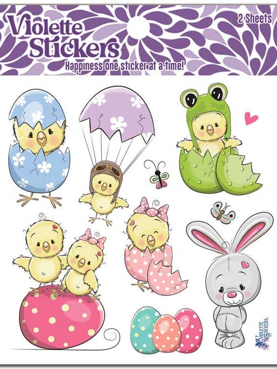 Autocolantes Pastel Easter Chicks por atacado de Violette Stickers