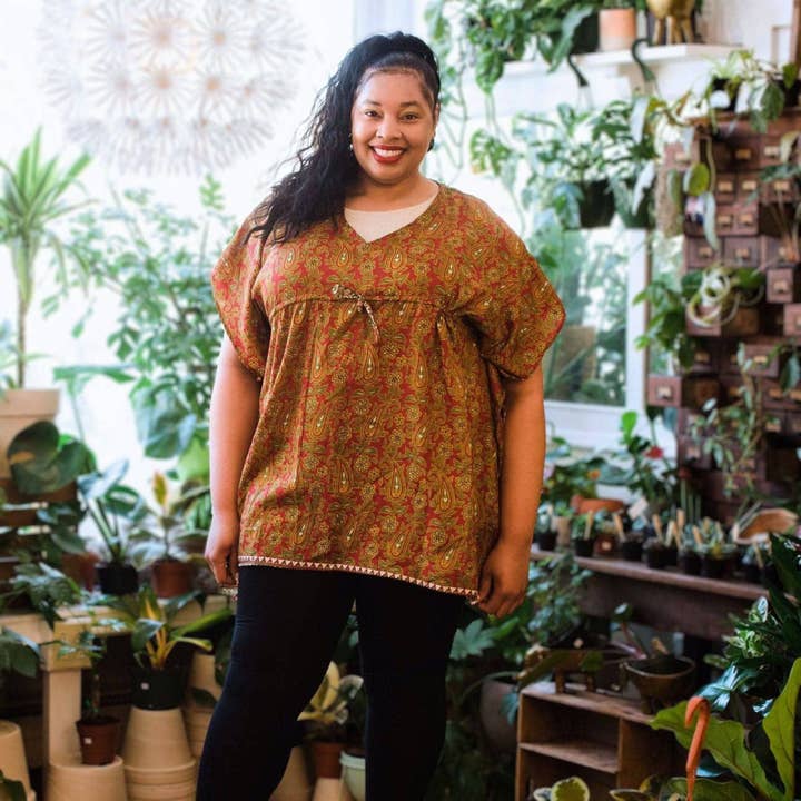 Darn Good Yarn - Wholesale Kaftan - Women's - Aanya Adjustable Short Kaftan6