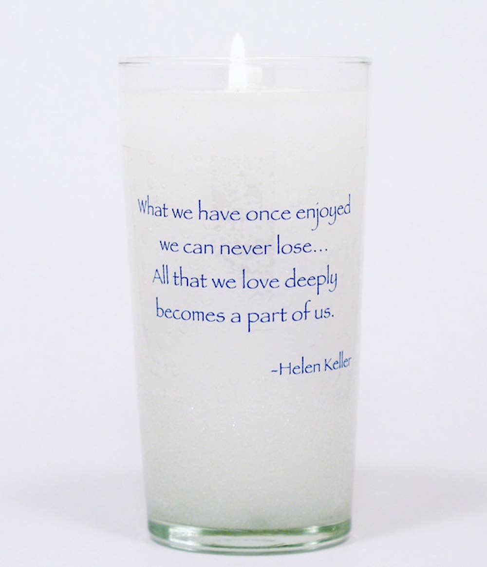 Divine Light Memorial Candles - Wholesale Votive Candle - What We Have Once Enjoyed Memorial Sympathy Candle1