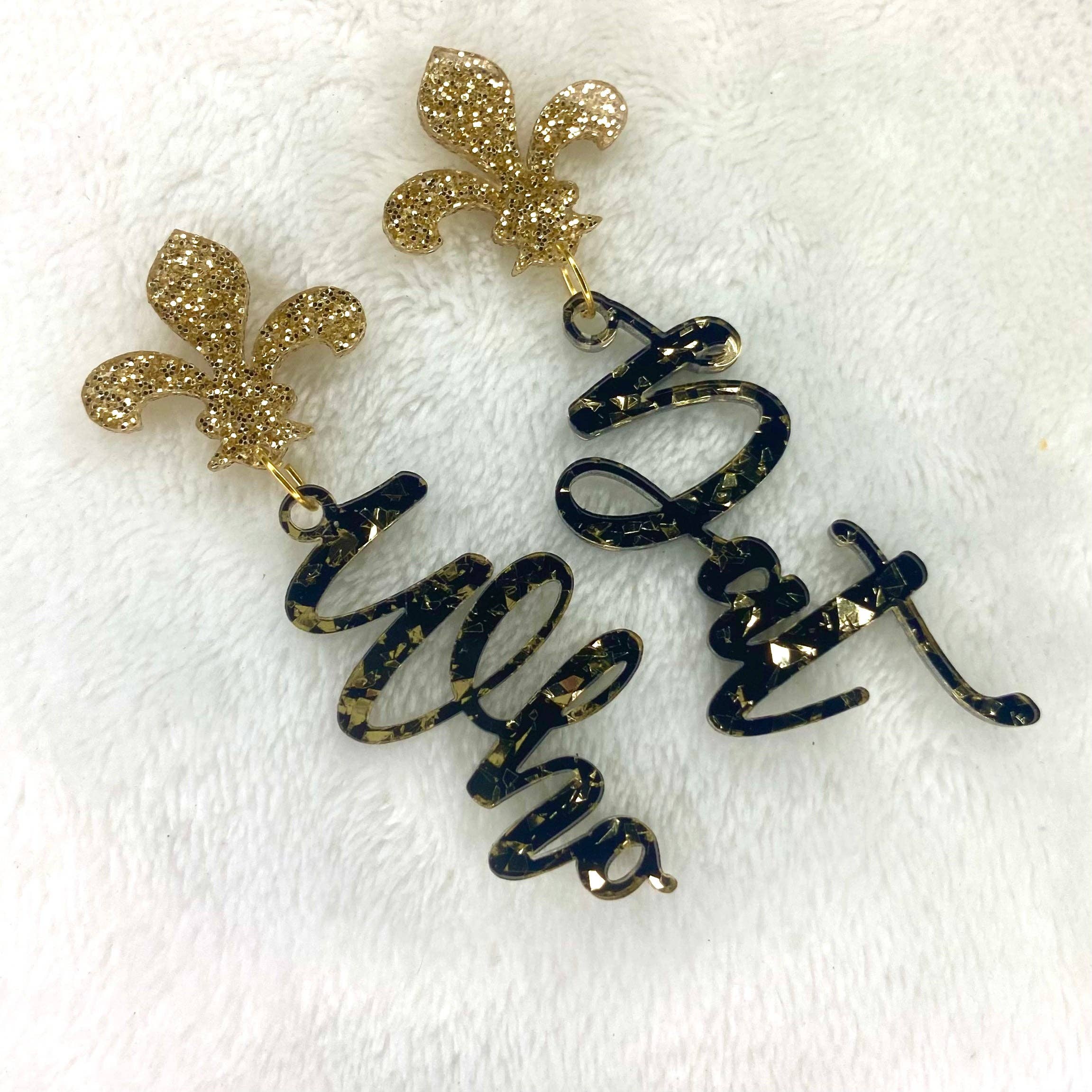 D and M’s Enterprise, LLC - Wholesale Dangle Earrings - Who Dat4