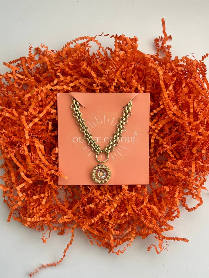 Statement Sunburst Necklace for wholesale by Ounce of Soul