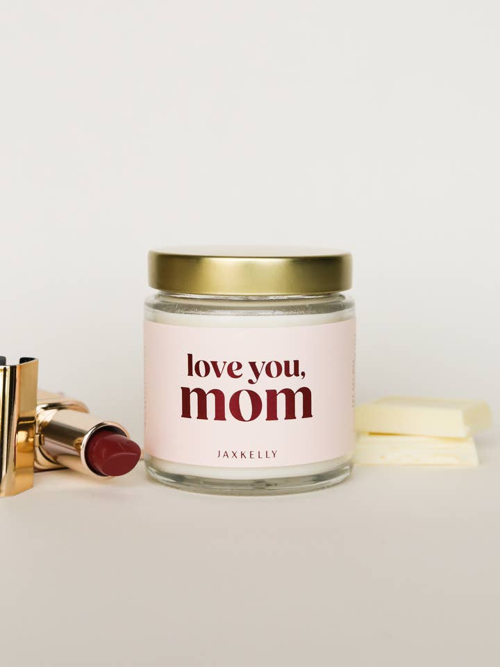 Mother's Day - 4oz - Love You Mom Candles for wholesale by JaxKelly Candles