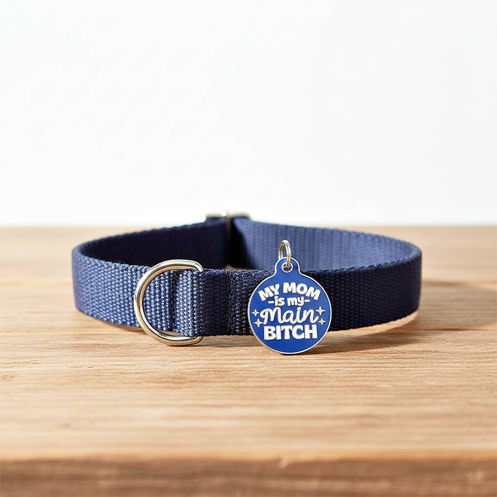 Bad Tags – Großhandel Halsband-Anhänger – Katze/Hund – Personalisierter Haustier-ID-Anhänger mit scannbarem Code - Mama, meine Hauptbitch7