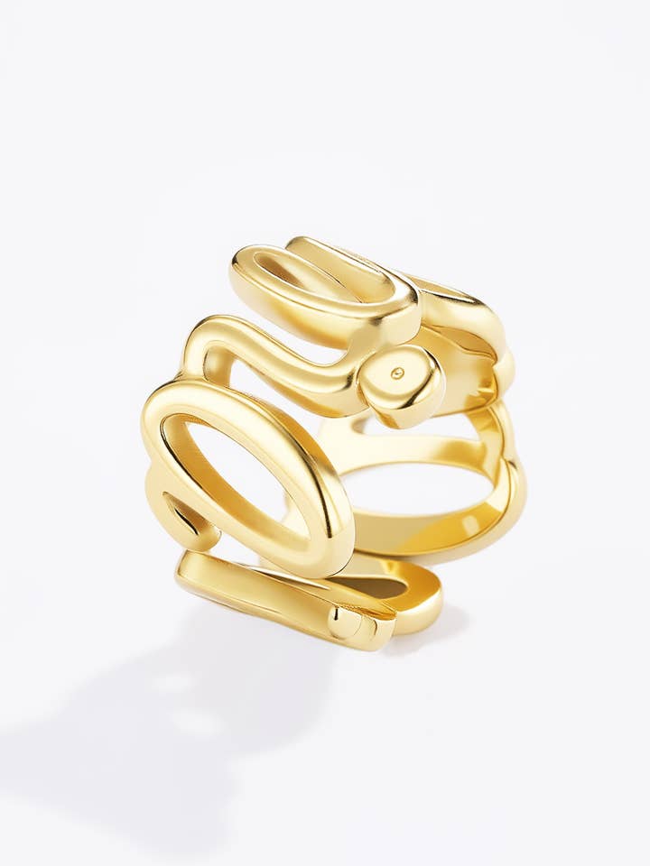 Stainless steel earcuffs 124CA39 for wholesale by BYREN | ÉLINE L'ATELIER