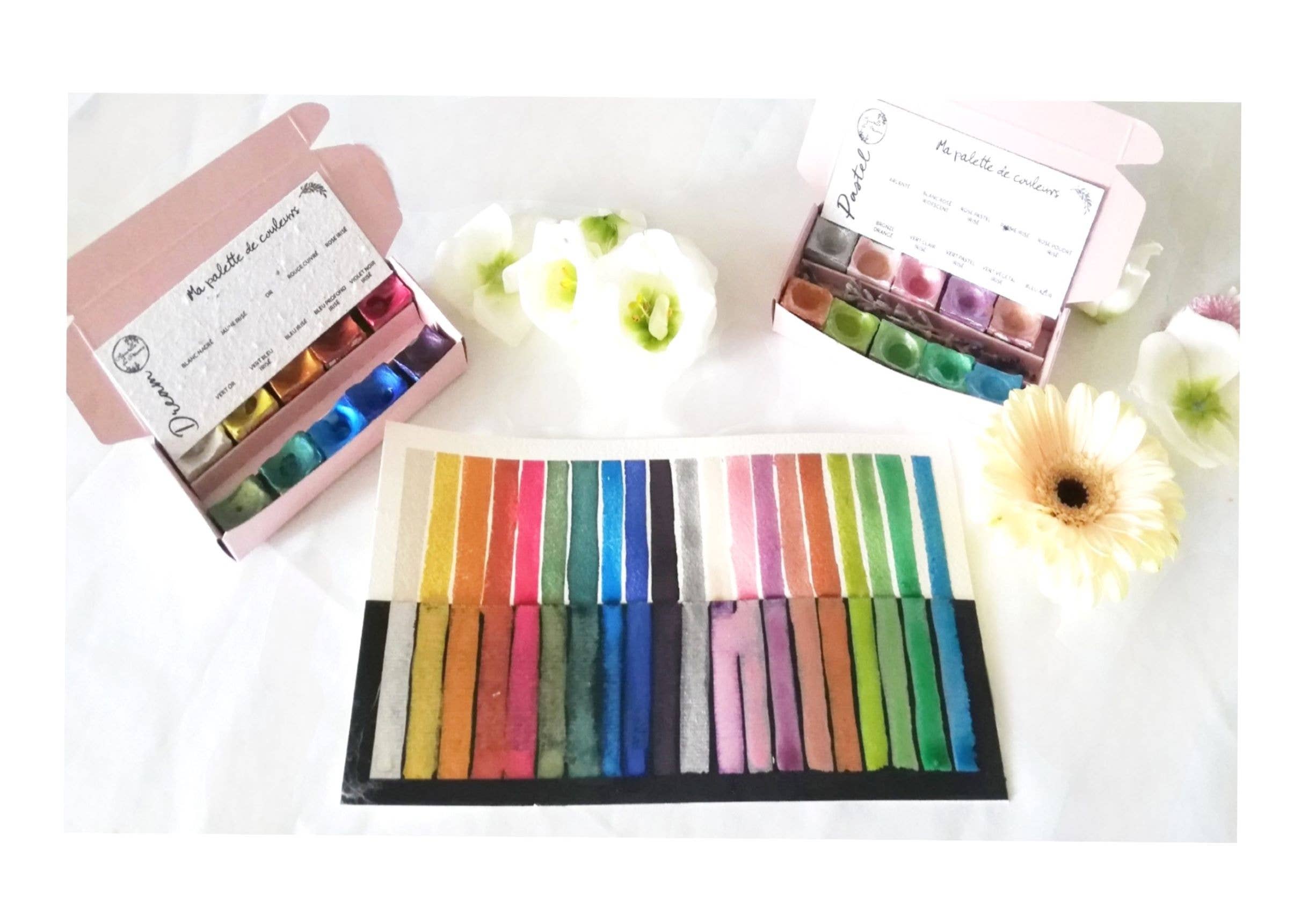 Aquarelle de Provence - Wholesale Watercolor Paint - 'DREAM' PALETTE - 10 extra-fine metallic watercolors7