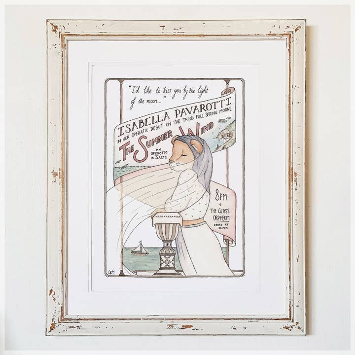 Pavarotti Operette Advert - A3 Art Print for wholesale by Erlenmeyer Art