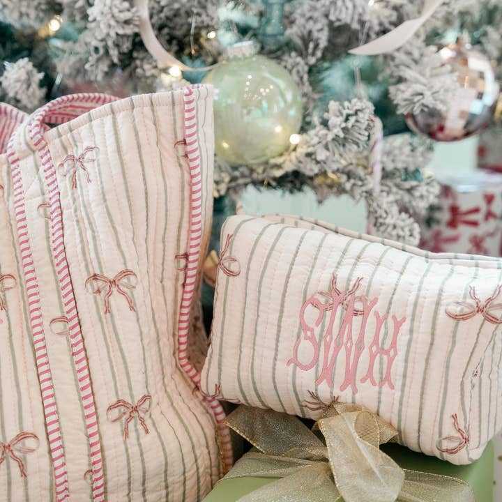 KENZKUSTOMZ - Wholesale Makeup/Cosmetic Bag - Quilted Block-Print Tote - Holiday Collection20