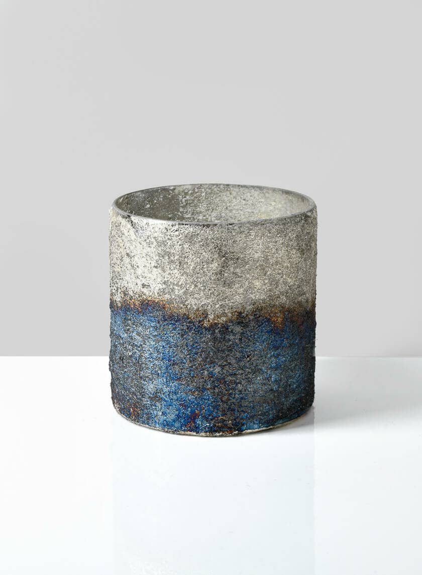 Jamali Garden - Wholesale Candle Holder - 4in Iron Age Antiqued Cylinder