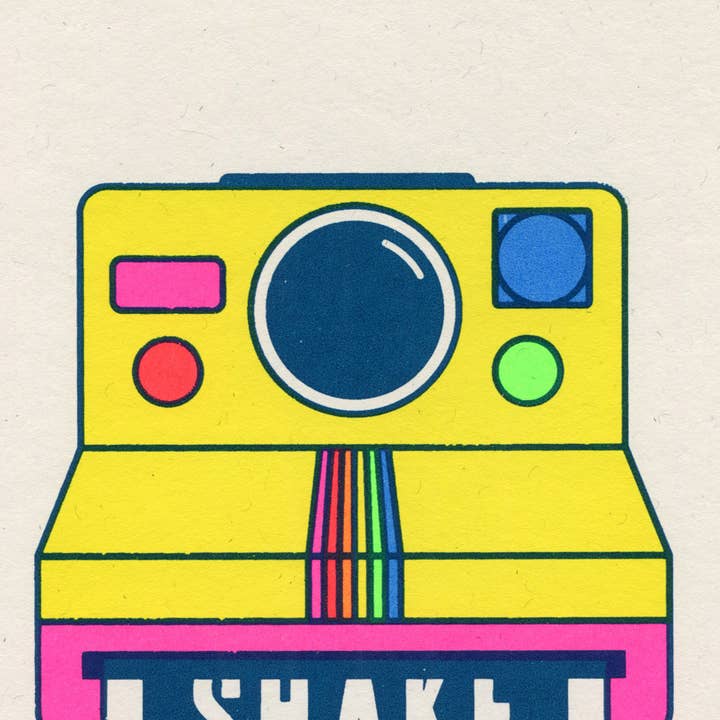 Basil & Ford – wholesale Art print – SHAKE IT - A4 Screen Print2