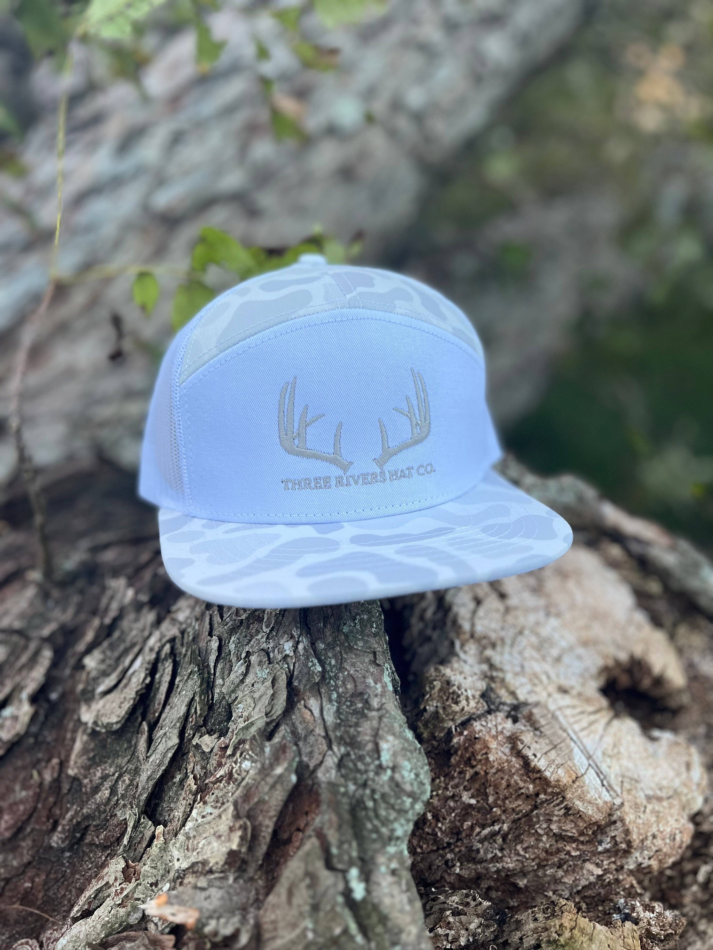 Three Rivers Hat Co. – Engroshandel Trucker hat - Unisex – Klassisk Whitetail Rack - "Old’s Cool" Flatbill Snapback - Lost Hat Co.5