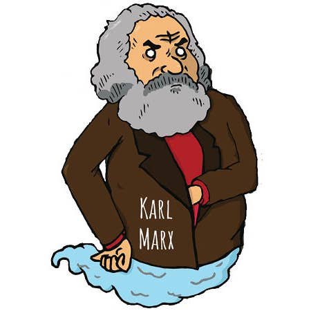 Microcosm Publishing & Distribution - Wholesale Lapel Pin/Button - Karl Marx Enamel Pin1