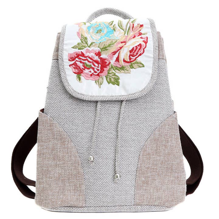 Mochila Bordada para Mulher por atacado de Mirazshoes WholeSale