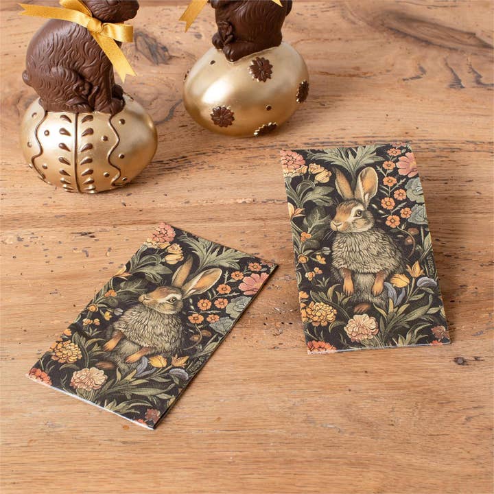 Paper Guest Towel - Woodland Rabbit - 15 Ct - 2 Ply (PK/12) for wholesale by Audrey's Home & Gift