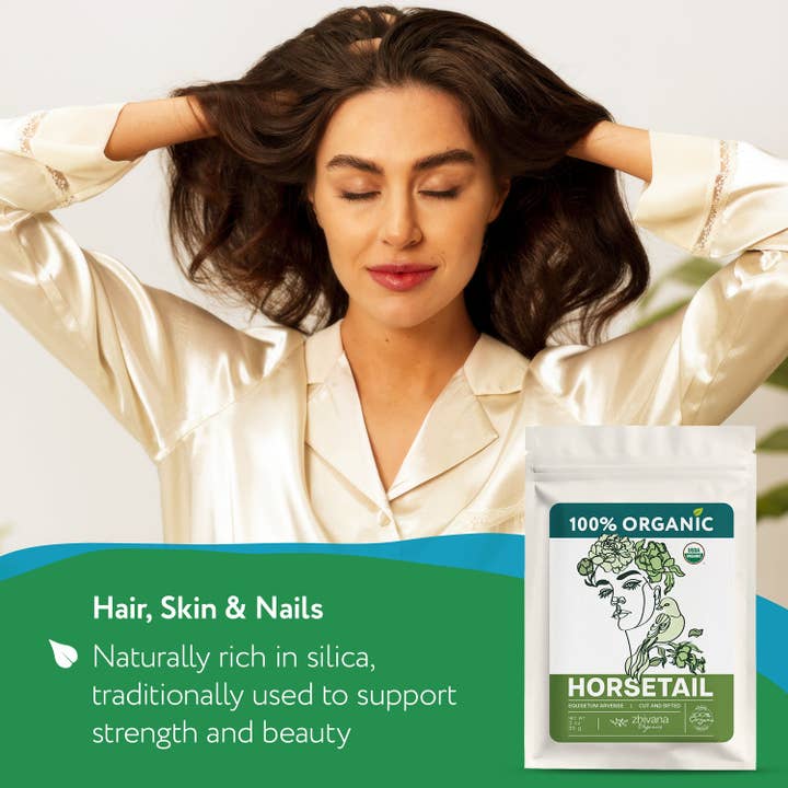 Zhivana Organics - Wholesale Health/Detox Tea - Organic Horsetail (Equisetum arvense) – 5 lb Bulk2