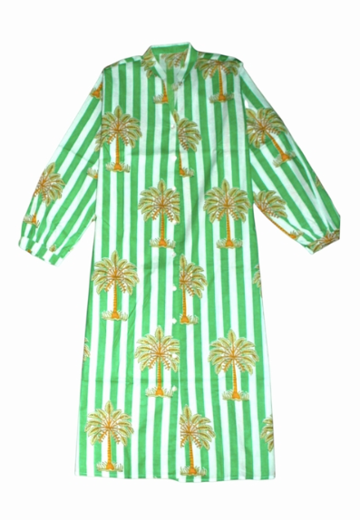 Curiosity Lab - Wholesale Dress - Women's - Night Dress Straight cut long sleeve Indian cotton32