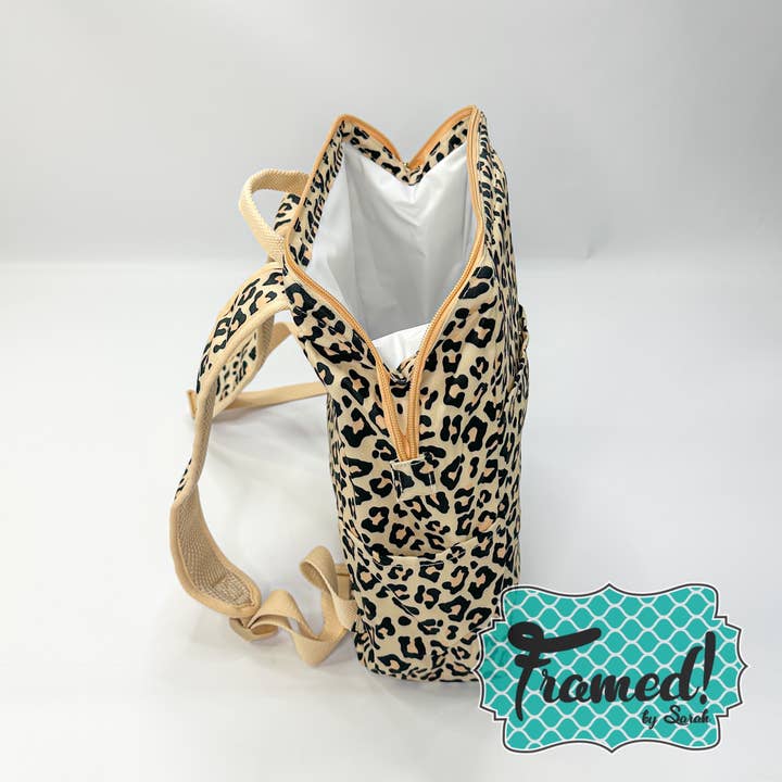Framed By Sarah - Wholesale Cooler/Cooler Bag - Leopard Backpack Cooler