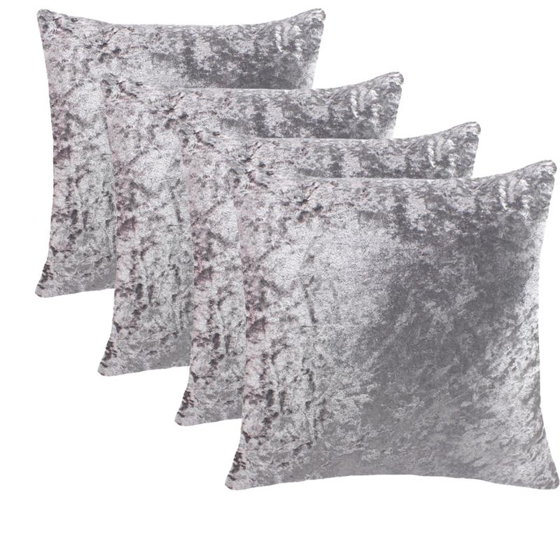 RKAAS HOME – wholesale Throw pillow cover – Crushed Ice Velvet Square Cushion Cover - Set of 2 pcs and 4 pcs (45 cm, 50 cm, 55cm, 60 cm)0