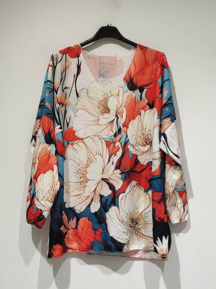 NESS PRINT PE25 Big FLOWERS for wholesale by Pomelo paris