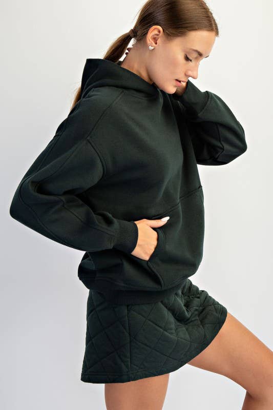 Sunday Morning - Wholesale Jacket - Women's - J383137-Oversized Fleeced Terry Hoodie16