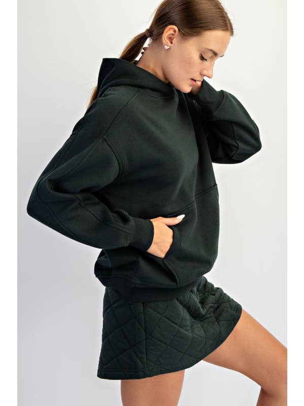 Sunday Morning - Wholesale Jacket - Women's - J383137-Oversized Fleeced Terry Hoodie16