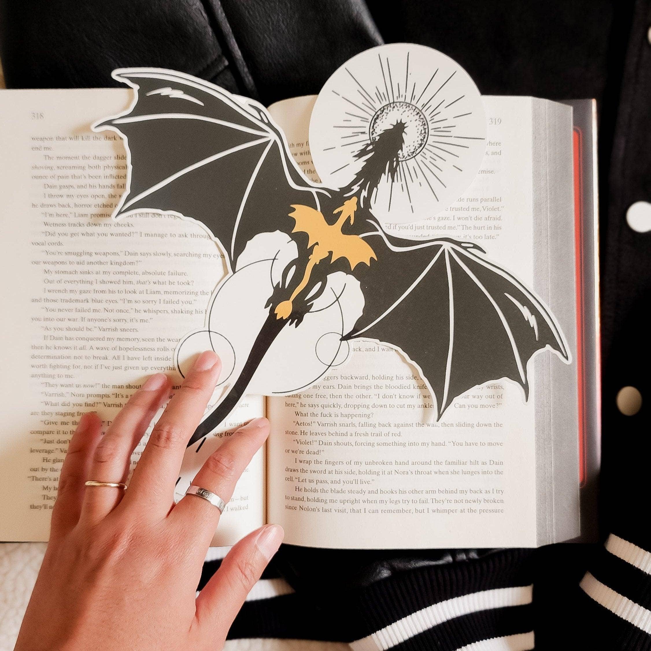 The Bean Workshop - Wholesale Temporary Tattoo - Violet Sorrengail Dragon Relic Temporary Tattoo1