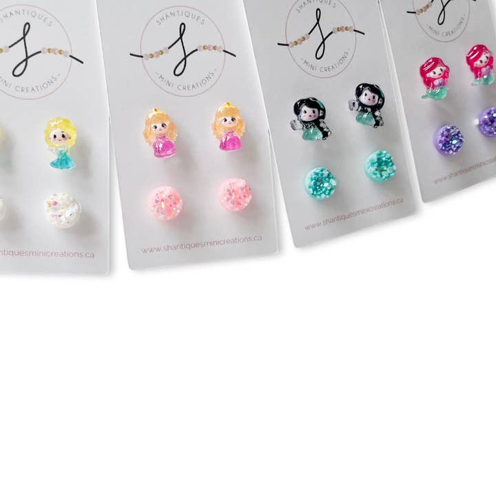 Duo Earrings - Princess for wholesale by Shantiques Mini Creations