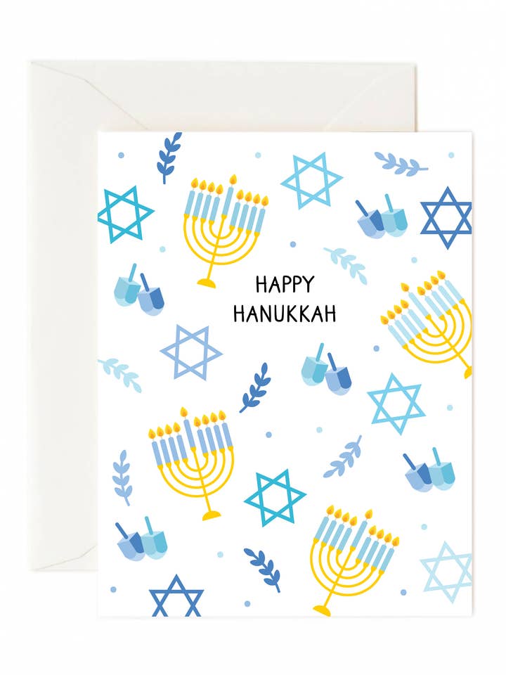 Tarjeta de felicitación Happy Hanukkah para venta al por mayor de Tickle Me Lavender