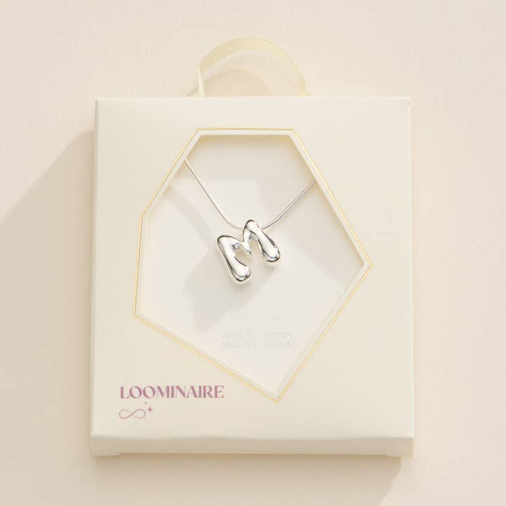 Lilla Haven - Wholesale Pendant/charm necklace - 16 Assorted 18K Gold Dipped Bubble Initial Necklace32