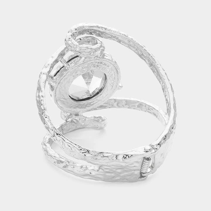 Sensibling Corp. – Großhandel Manschettenarmband – Rundes Armband mit Scharnieren aus Glaskristall4