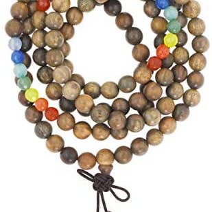 Mandala Crafts - Wholesale Prayer Beads Necklace - Mandala Crafts Natural Wood 108 Mala Prayer Beads Necklace, Bracelet from for Meditation, Yoga6