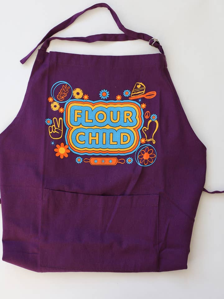 Tablier pour enfant en farine - cadeaux de boulanger, pâtisserie pour la vente par Overseasoned