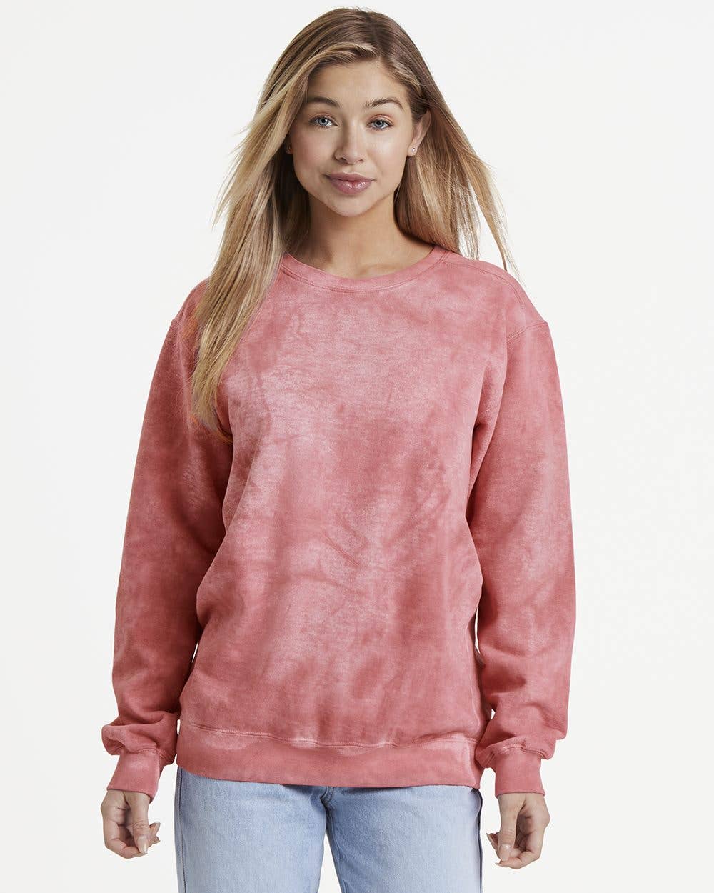 Print The Dream – wholesale Sweatshirt - Dam – Comfort Colors Colorblast crewneck-tröja3