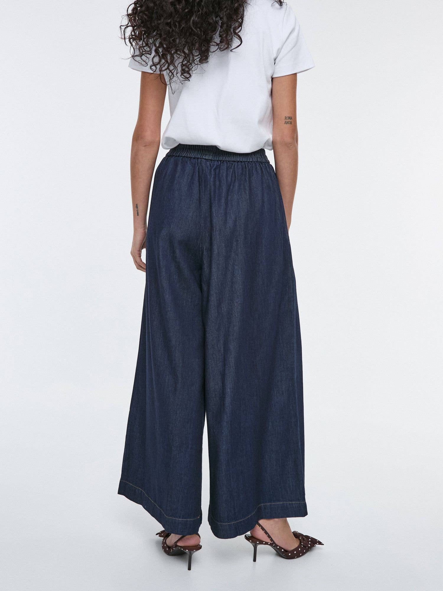 SWEET MAGIC MODA Y COMPLEMENTOS - Wholesale Pants - Women's - DENIM SKORT WITH ELASTIC WAIST0