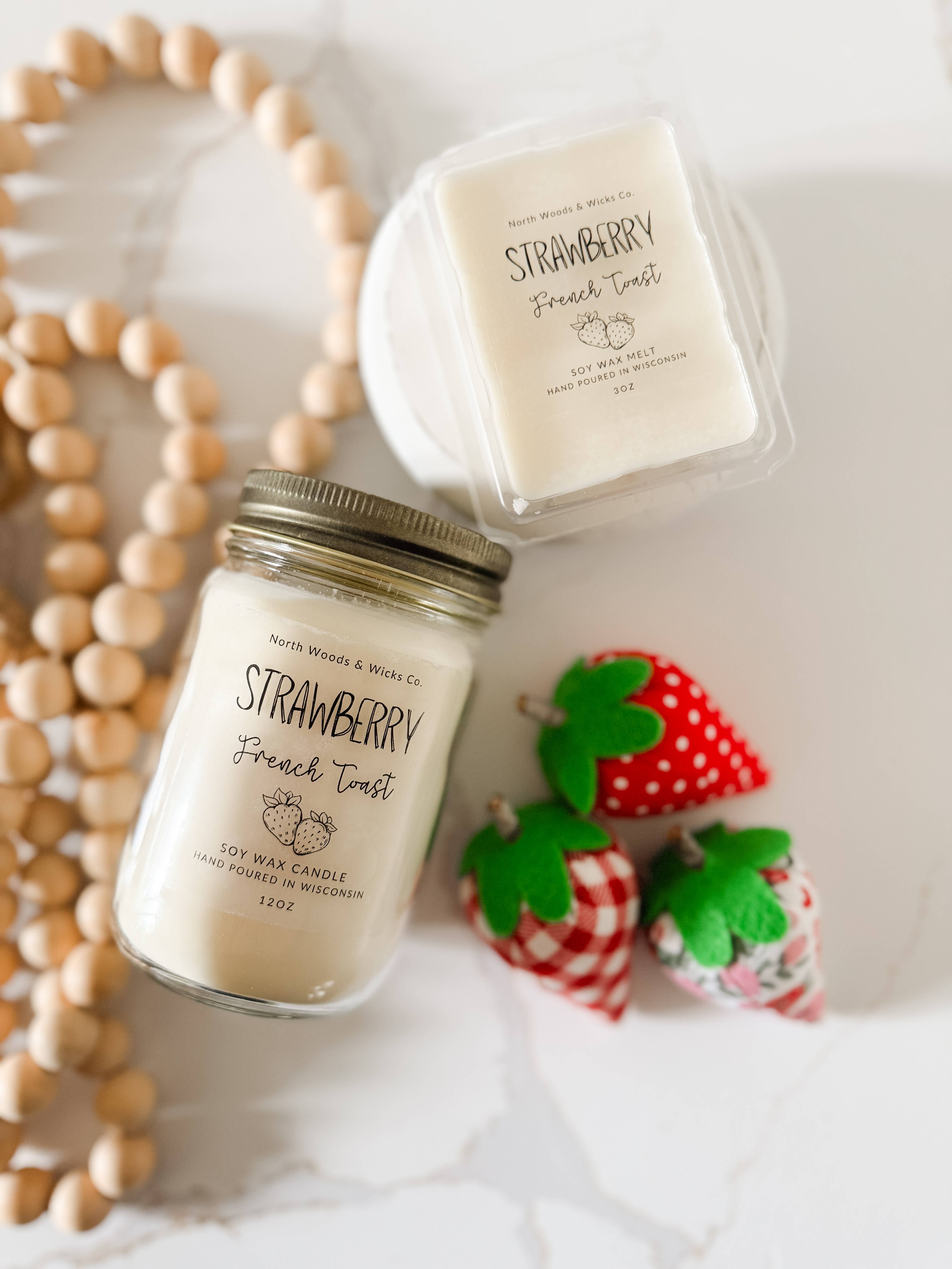 North Woods & Wicks Co - Wholesale Wax Melt - Strawberry French Toast Wax Melt2