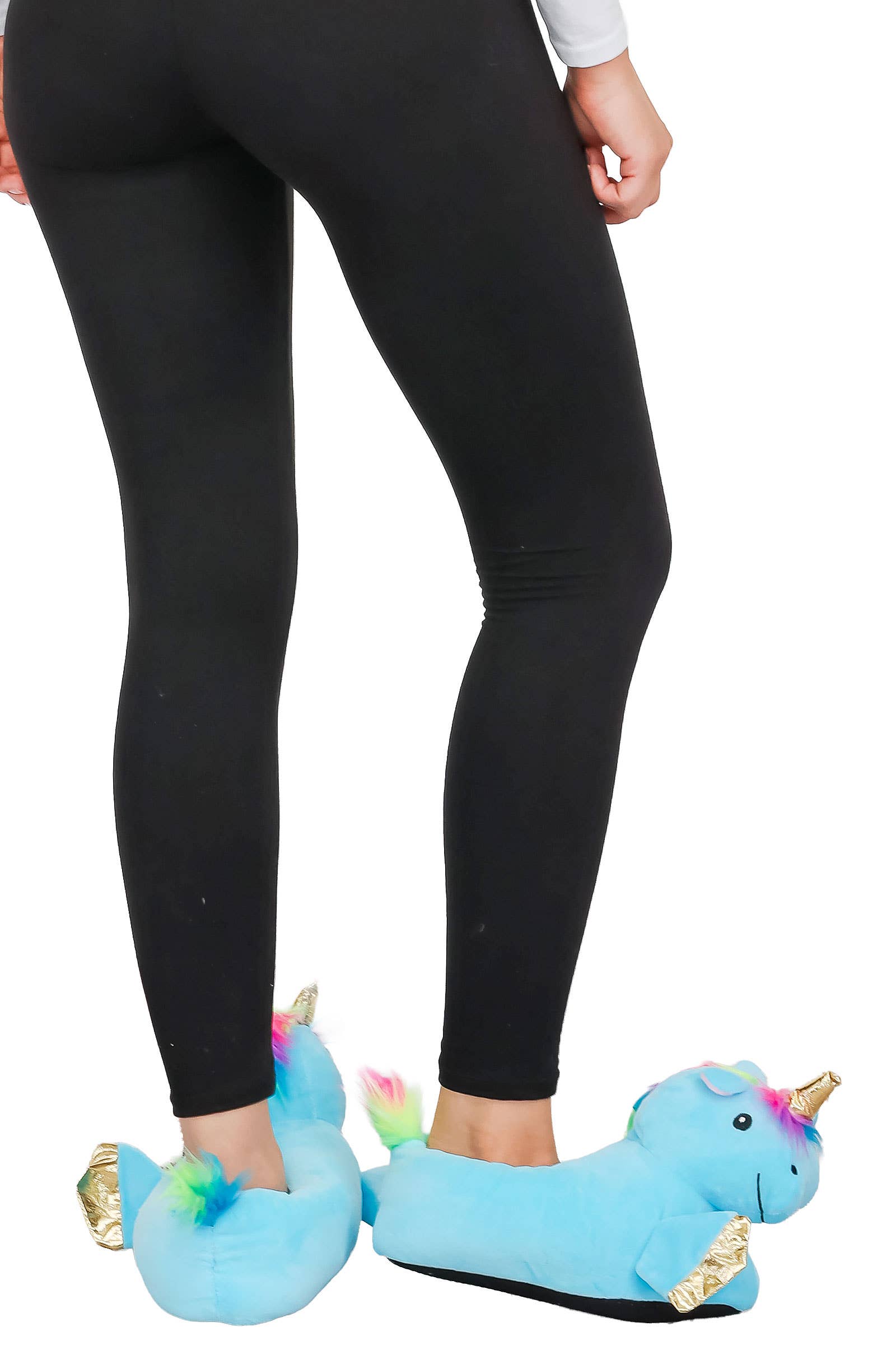 Cap Zone - Wholesale Slippers - Women's - Unicorn Plush Indoor Lounge Sock Slippers24