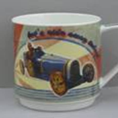 Arcucci Trade - Wholesale Coffee Mug - LOVERAMICS VINTAGE MUG MUG WITH 4 RETRO DECORATIONS4