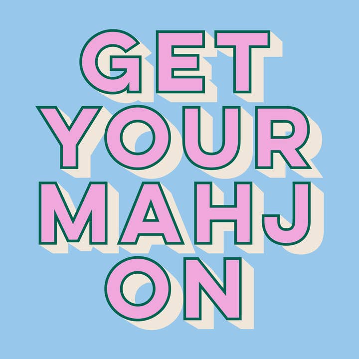 soiree-sisters - Wholesale Disposable Napkin - Mahjong Cocktail Funny Napkins | Get Your Mahj On - 20ct