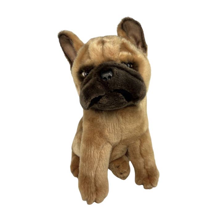 Paris - French Bulldog - 30cm sitting, brown for wholesale by Bocchetta Plush Toys