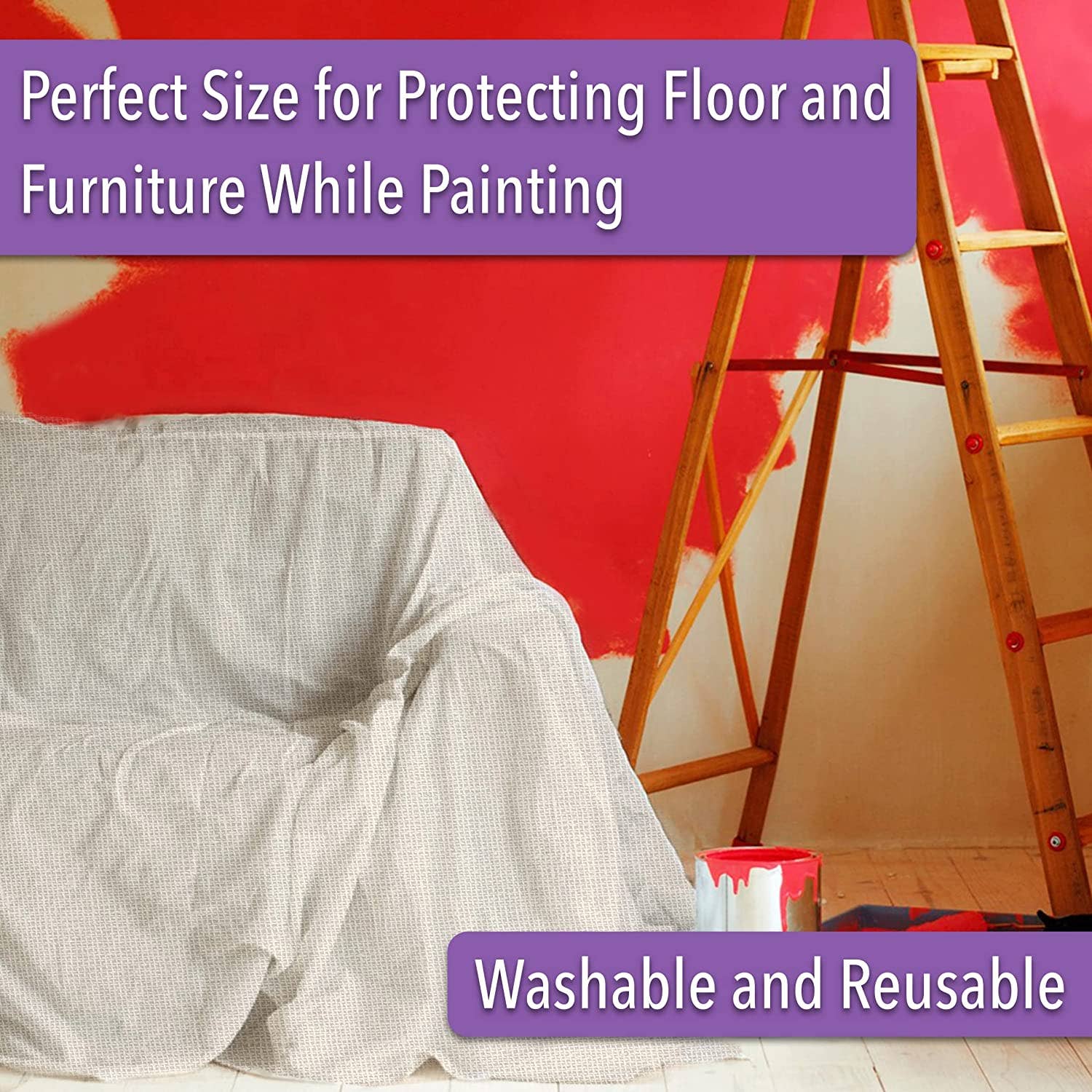 Bates Choice - Wholesale Craft Supplies - Bates- Drop Cloth, Canvas Drop Cloth 9x12, Canvas Tarp5