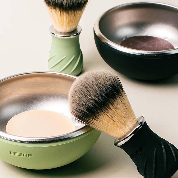 Leaf Shave - Wholesale Shaving Set/Kit - Men's - Shave Bowl & Brush Set2