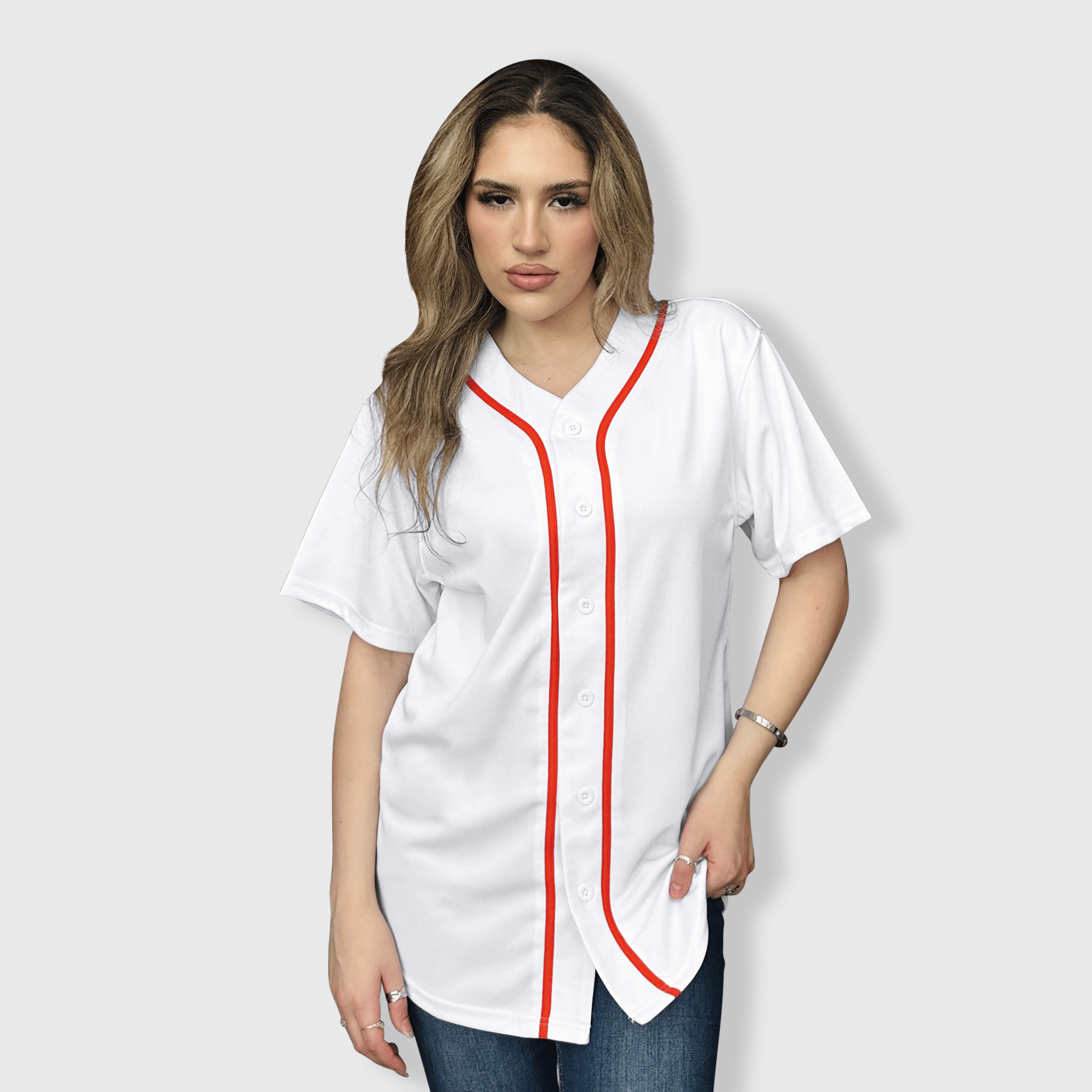 ILTEX Apparel - Vente Maillot – homme - Maillot de baseball boutonné adulte14